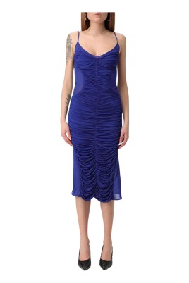 blue-ruched-midi-dress