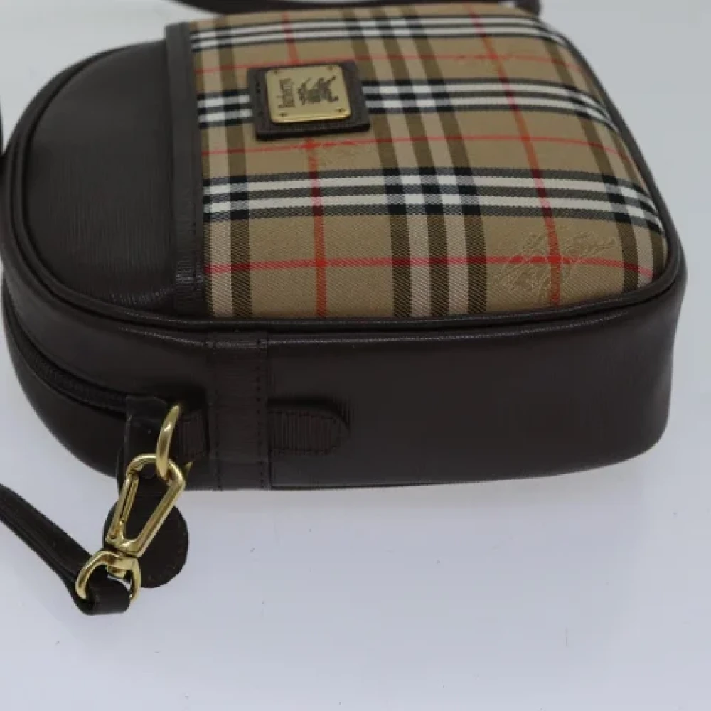 Burberry Vintage Pre-owned Canvas crossbody-bags Beige Dames