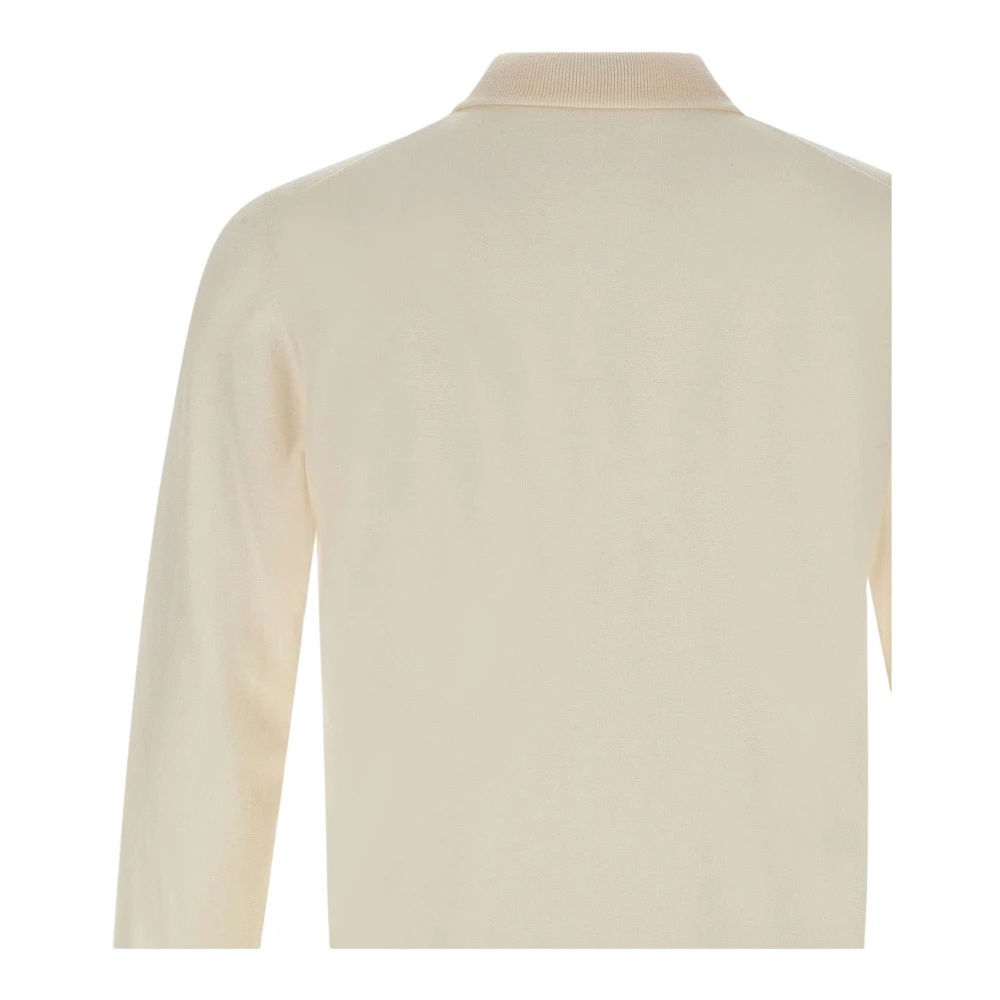 Paolo Pecora Beige Wol Coltrui Sweater Beige Heren