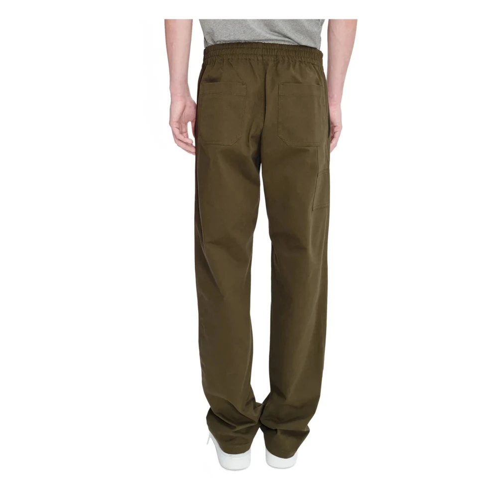 A.p.c. Chuck Broek met Perzik Effect Materiaal Green Heren