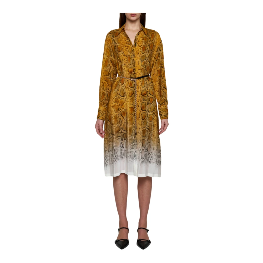 Max Mara Studio Gele Nereo Jurk Collectie Multicolor Dames