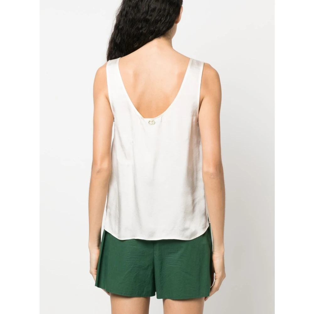 Twinset Tanktop White Dames