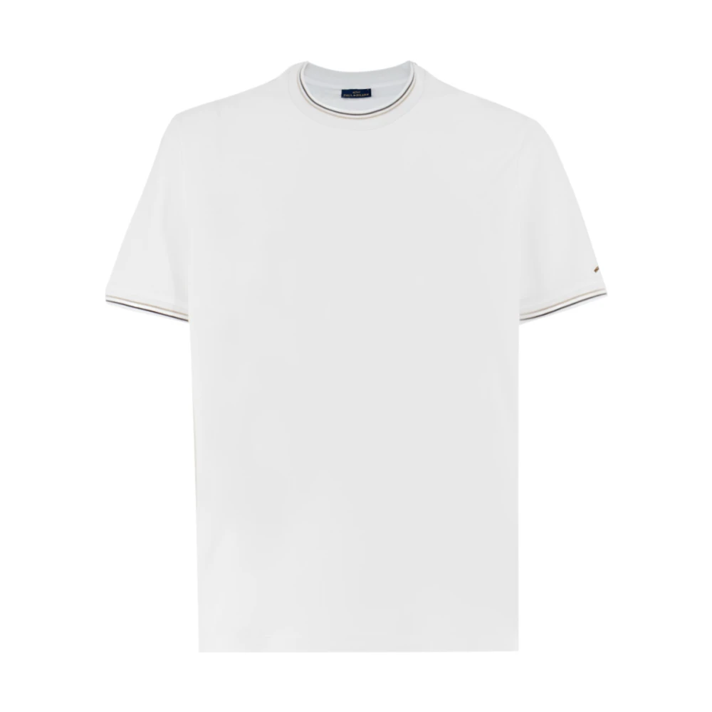 PAUL & SHARK Gestreept Crew Neck T-shirt White Heren