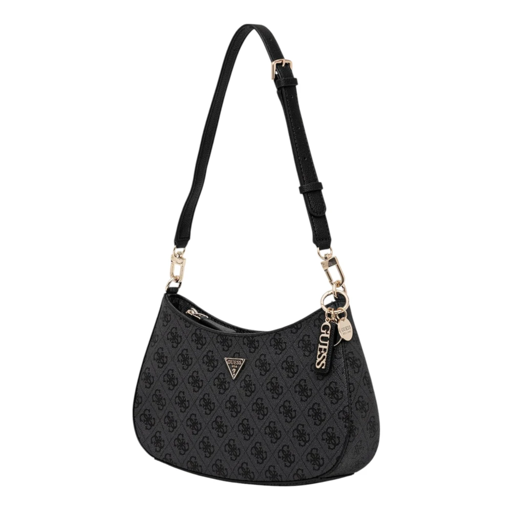 Guess Donna Grigio Borsa A Mano Con Stampa E Chiusura A Zip - Immagine 7