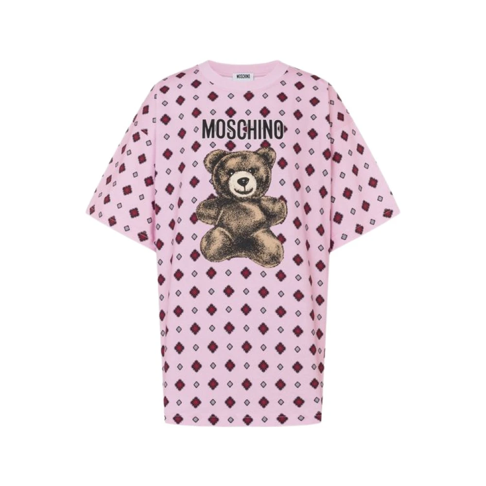 Moschino Women's Multicolor T-Shirts, S, Teddy Bear Cotton Jersey T-Shirt