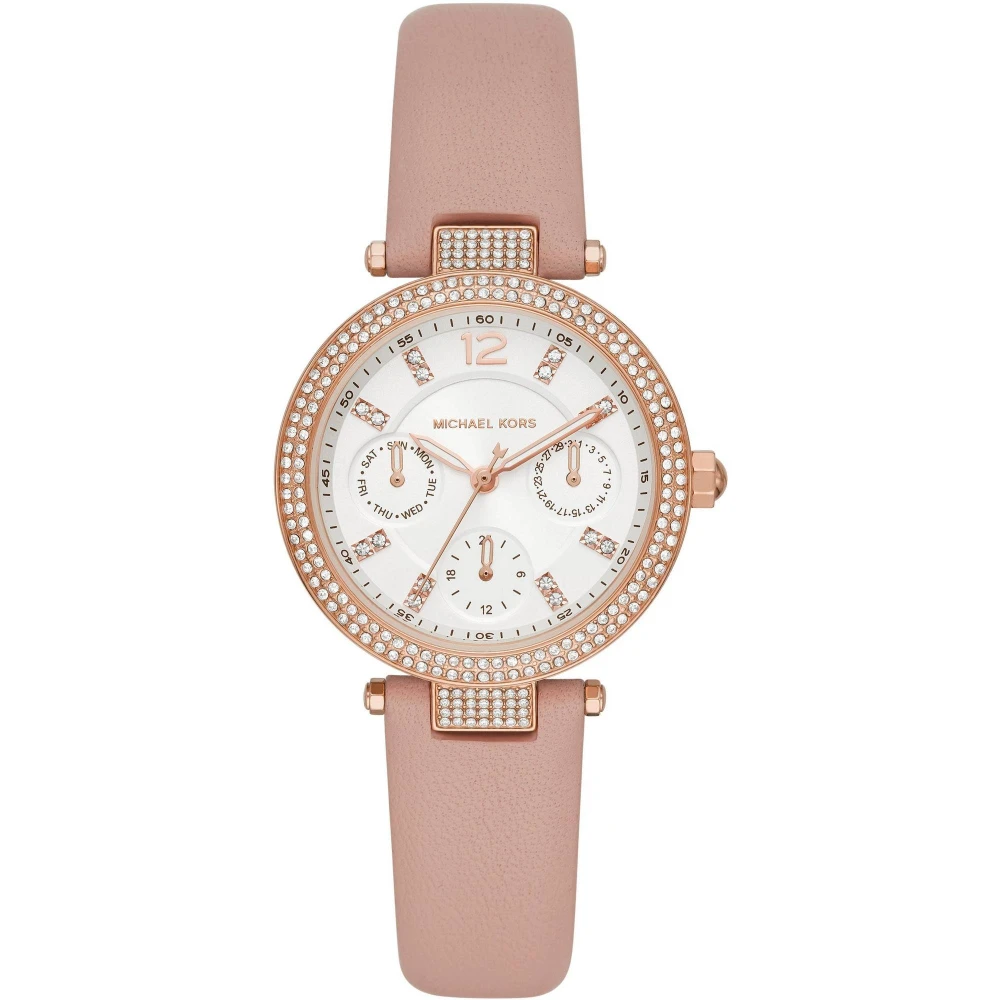 Michael Kors Pink Watches, Female, One Size, Elegant Rosegold Quartz Ladies Watch