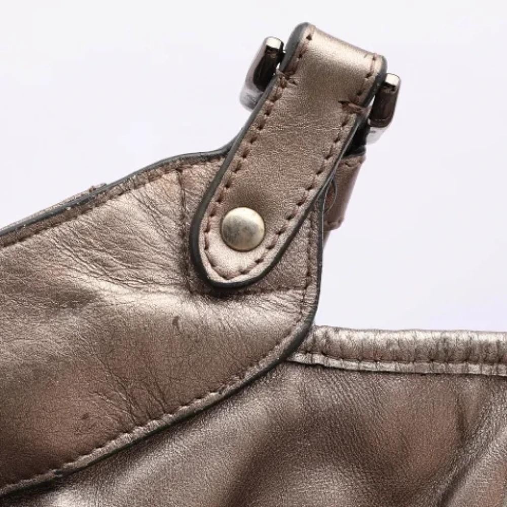 Burberry Vintage Pre-owned Leather totes Gray Dames