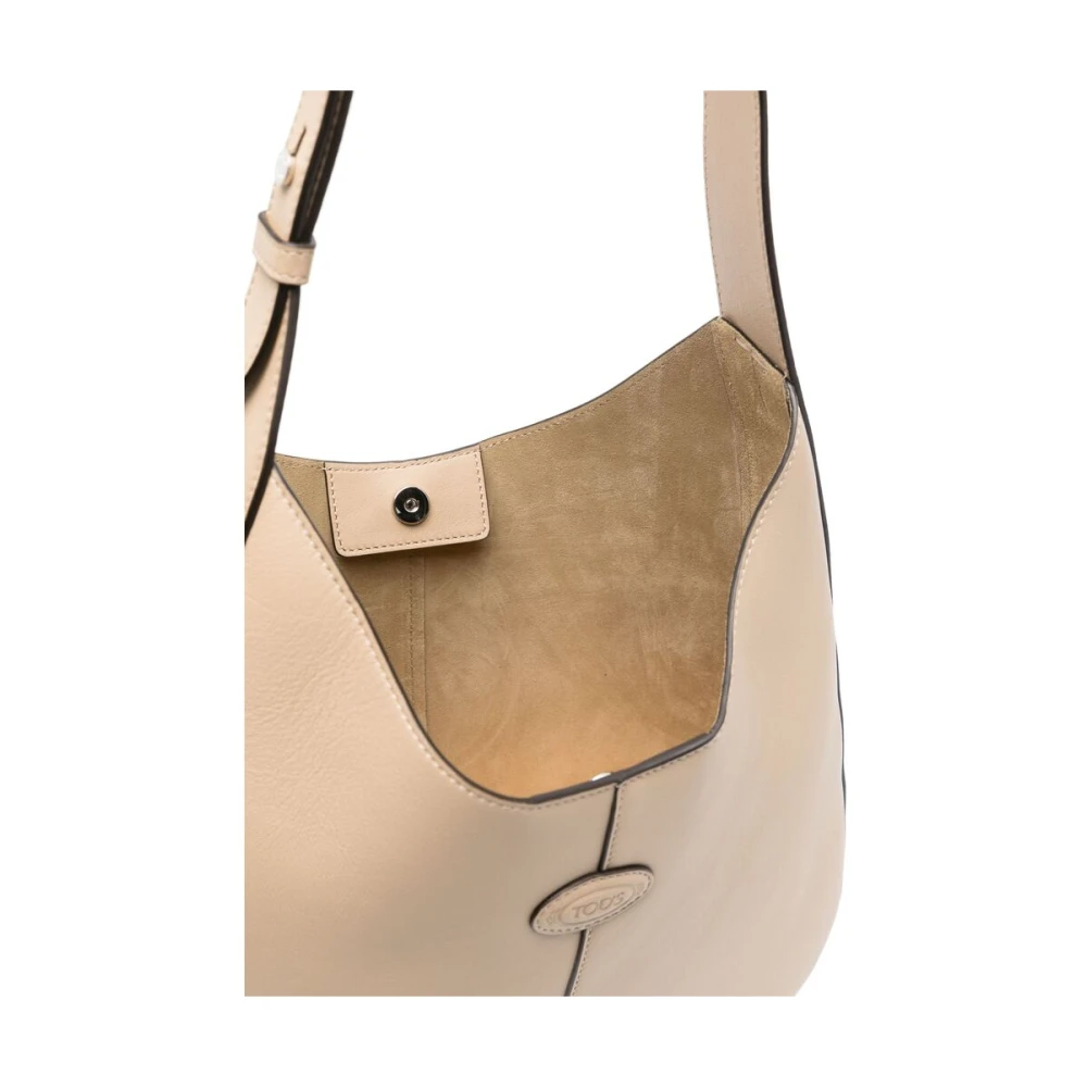 TOD'S Beige Schoudertas met Afneembare Pouch Beige Dames
