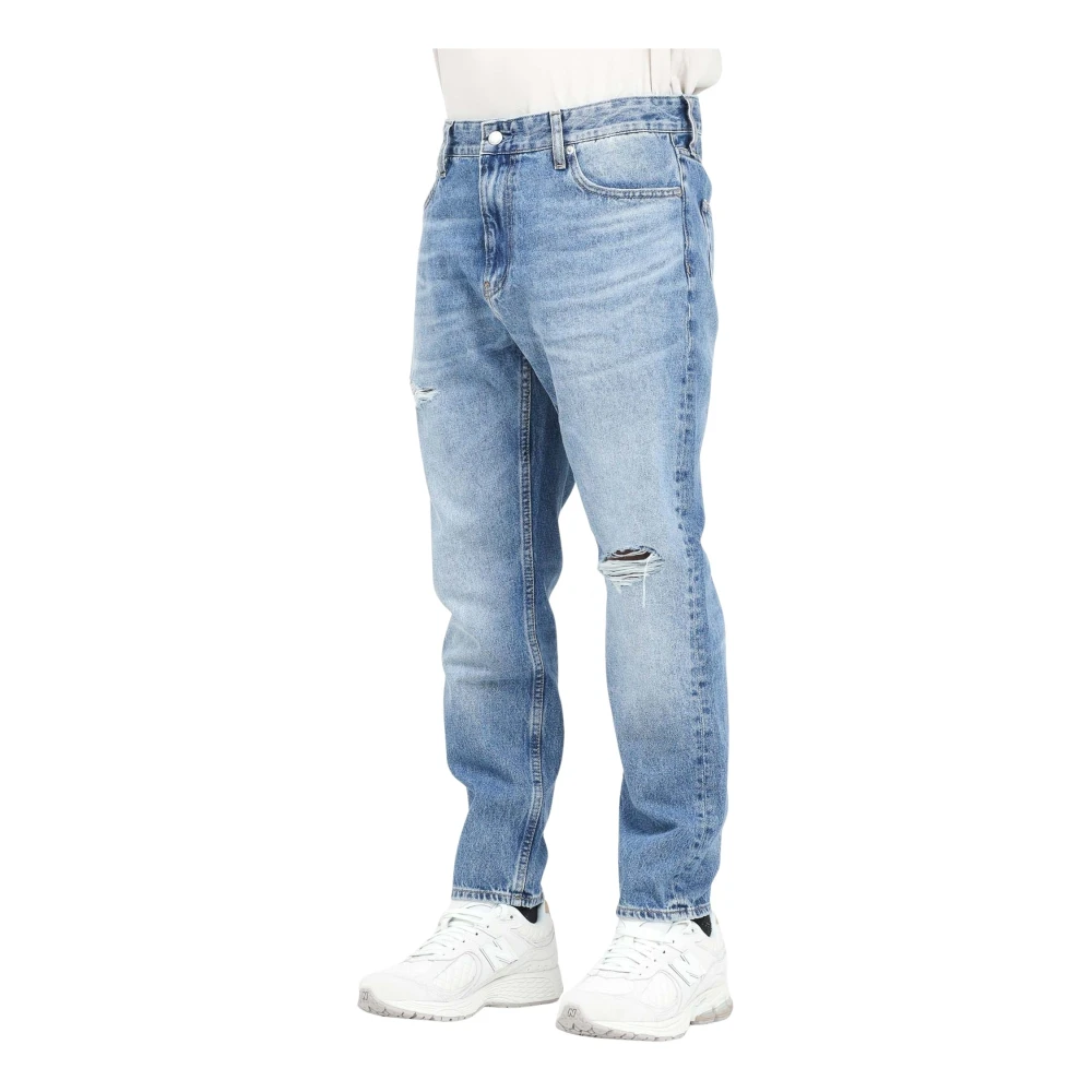 Calvin Klein Jeans Vintage versleten denim jeans Blue Heren