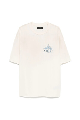 beige-logo-print-crew-neck-t-shirt