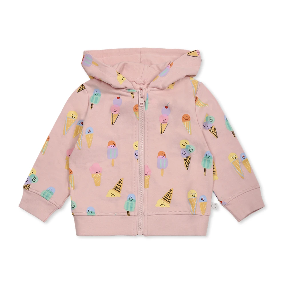 Stella McCartney Glass Tryck Rosa Hoodie Pink, Flicka