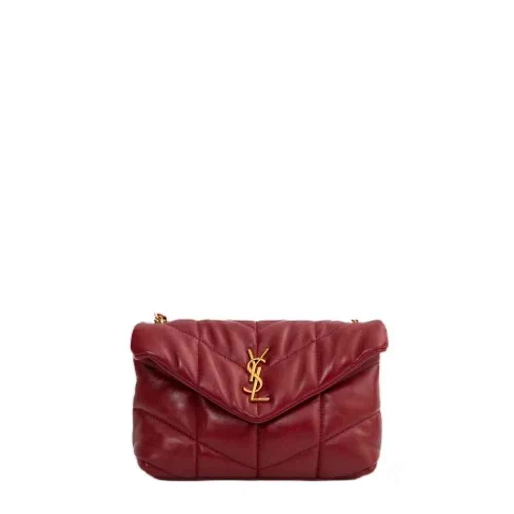 Yves Saint Laurent Vintage Pre-owned Leather crossbody-bags Red Dames