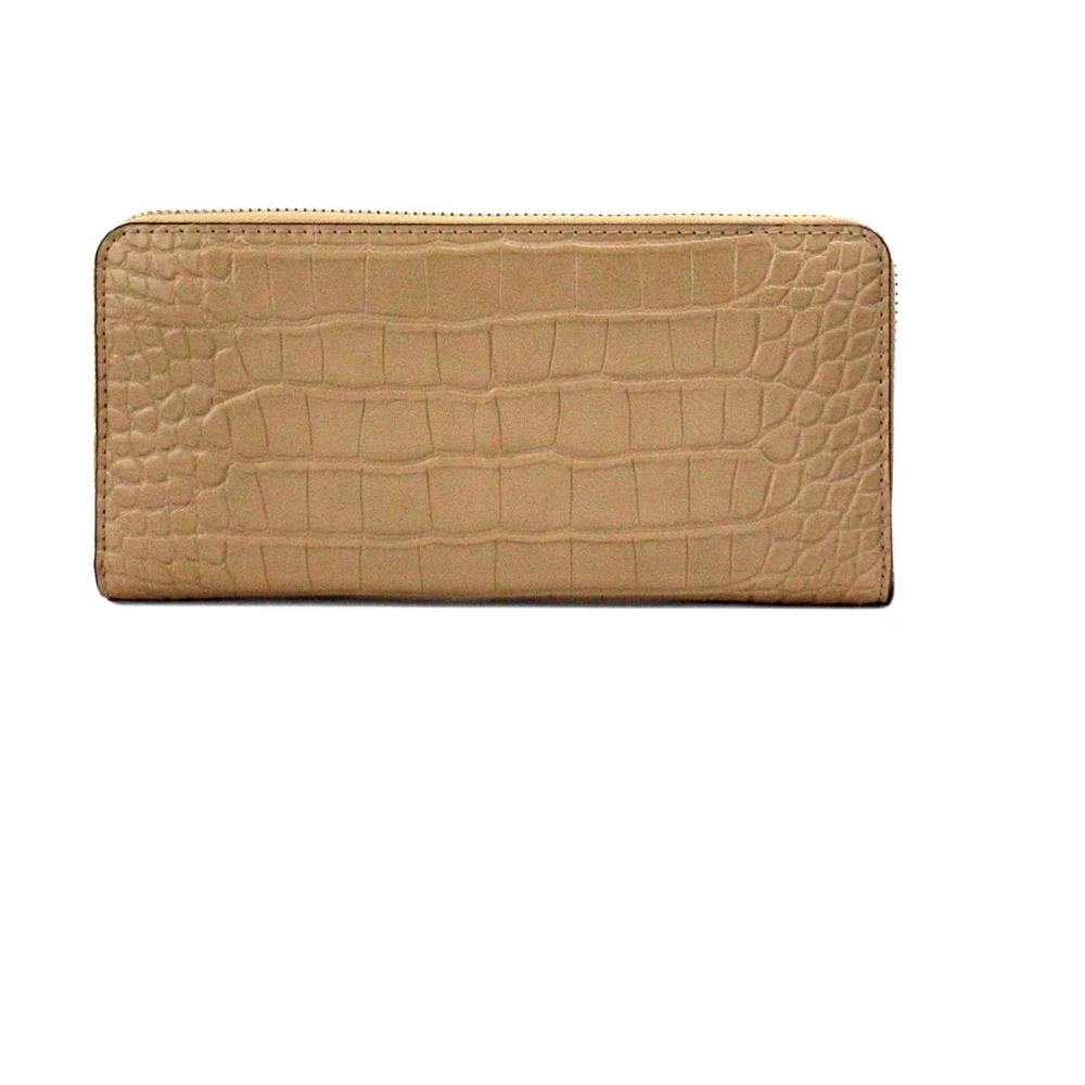 Michael Kors Dierenprint Pols Portemonnee Brown Dames