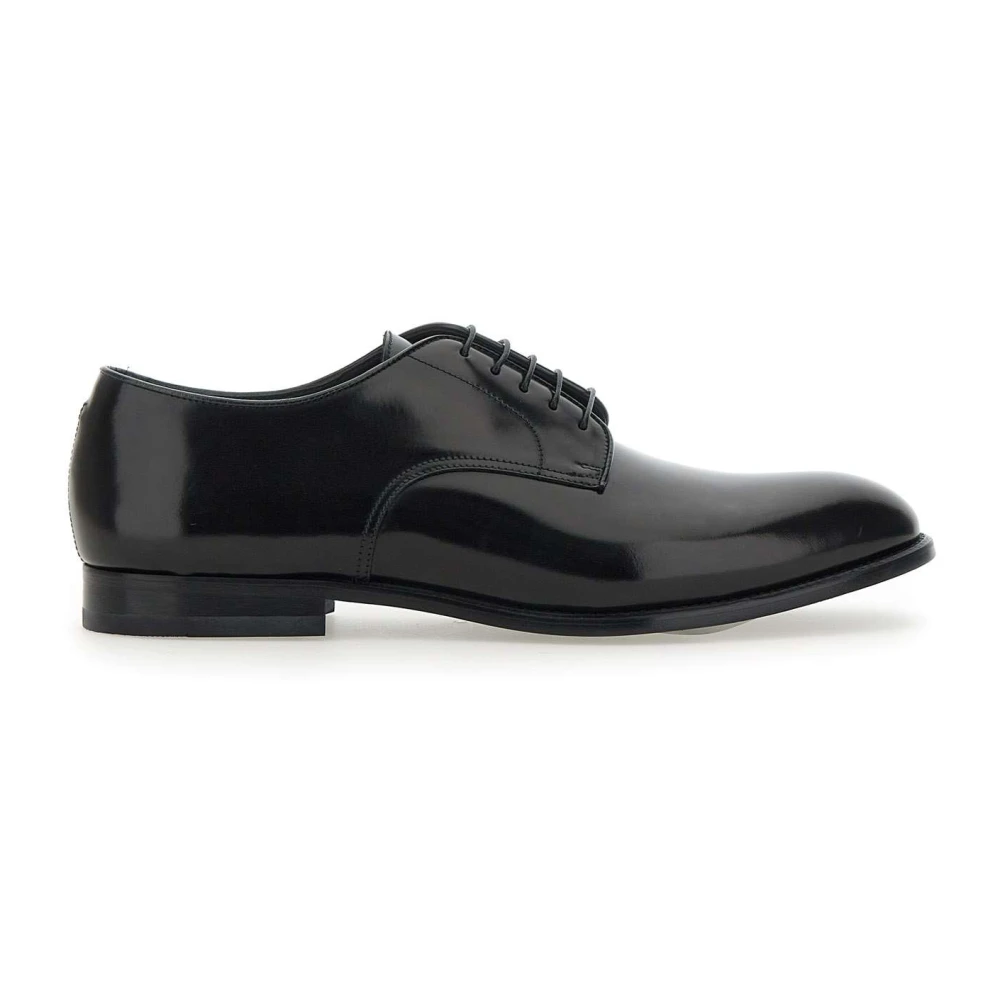 Doucal's Men's Black Dress Shoes, 8 Uk, Derby Lace-Up
