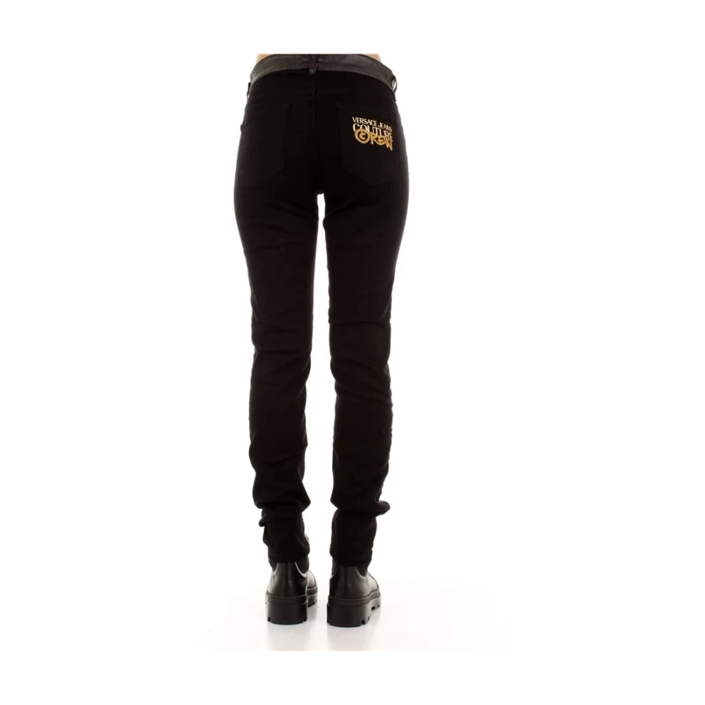 Versace Jeans Couture Stijlvolle Herenjeans Black Dames