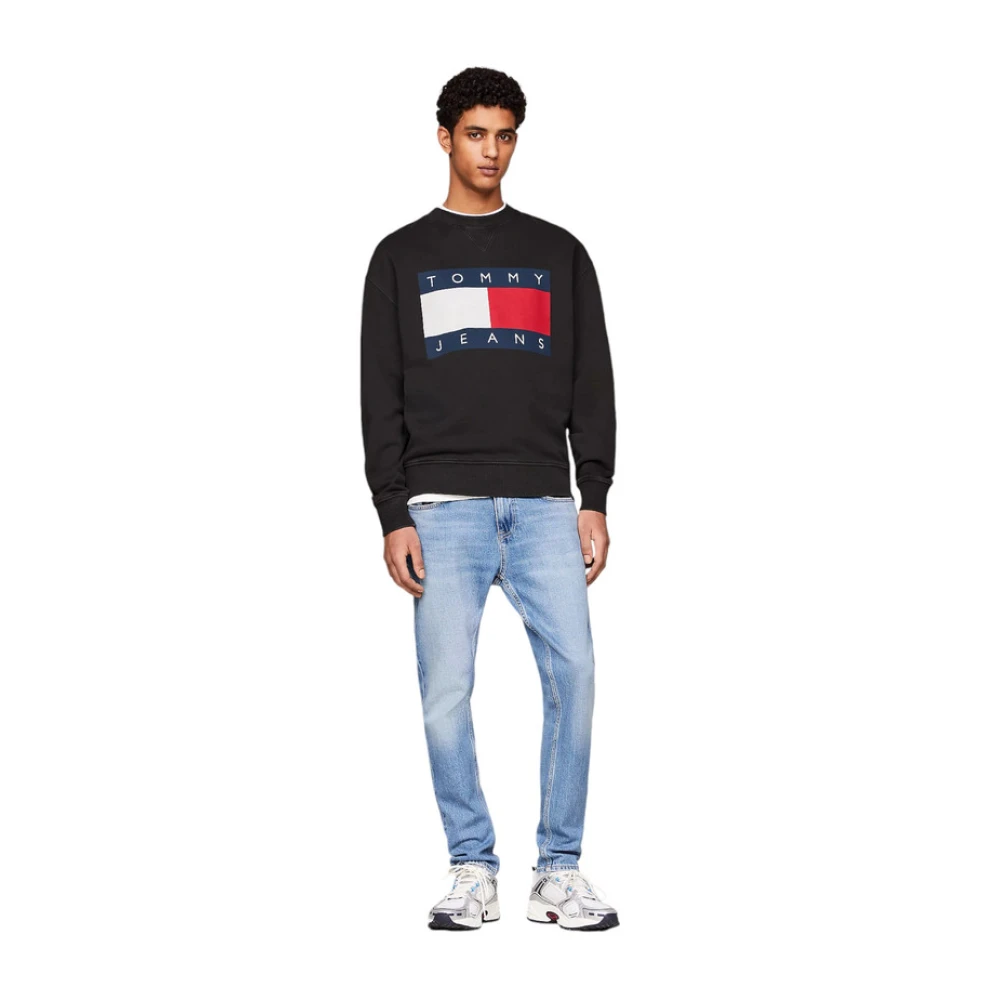 Tommy Jeans Crew Neck Sweatshirt Black Heren