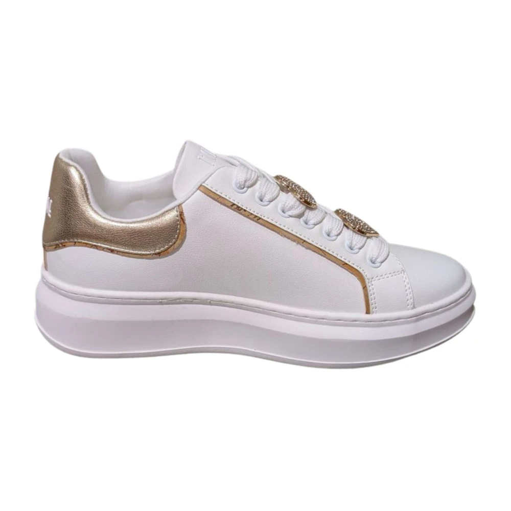 Alviero Martini 1a Classe Gladde leren sneakers met Geo Classic banden