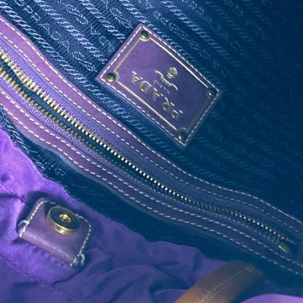 Prada Vintage Pre-owned Fabric prada-bags Purple Dames