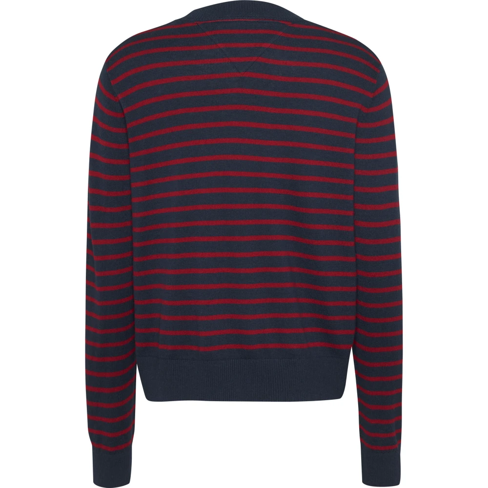 Tommy Jeans Donkerblauwe trui Multicolor Dames