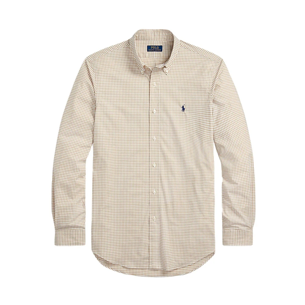 Polo Ralph Lauren Heren Casual Overhemd Beige Heren
