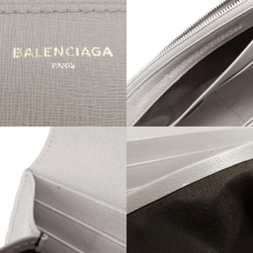 Balenciaga Vintage Pre-owned Leather wallets Gray Dames