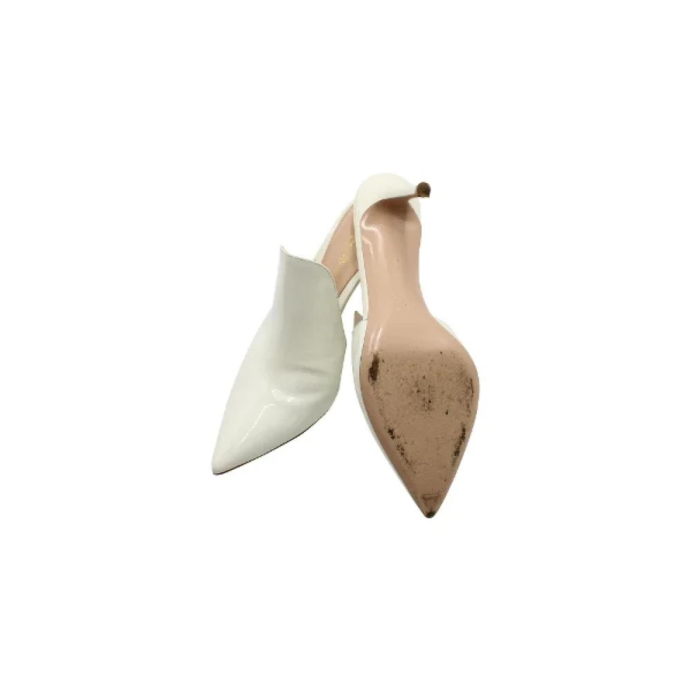 Gianvito Rossi Pre-owned Leather mules White Dames