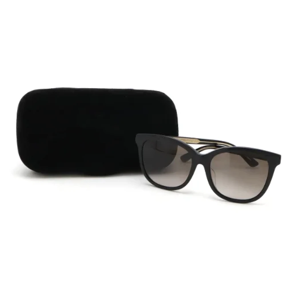 Gucci Vintage Pre-owned Fabric sunglasses Black Dames