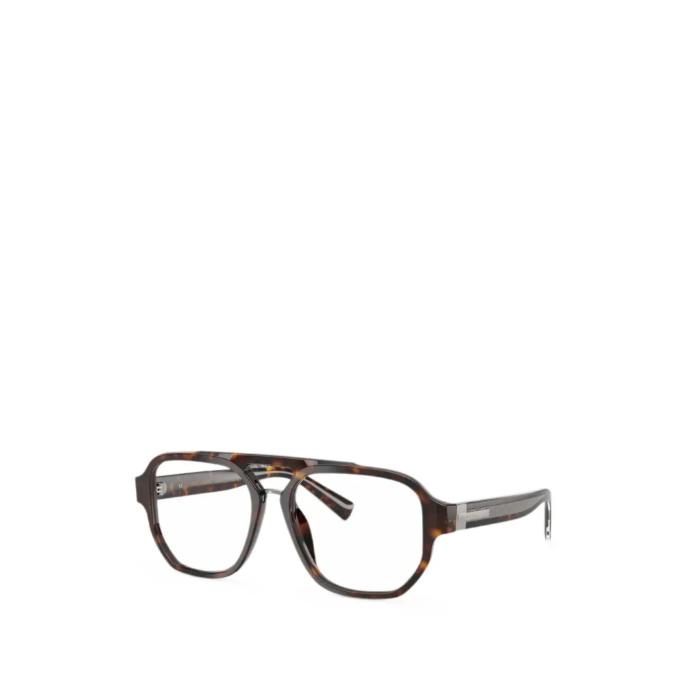 Dolce & Gabbana Dg3447 502 Man Optical Frames Acetate Turtle Transparent Pilot Normal - Image 3