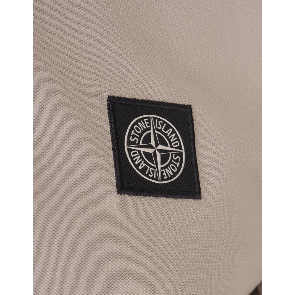 Stone Island Bruine Polo Shirt met Compass Logo Brown Heren