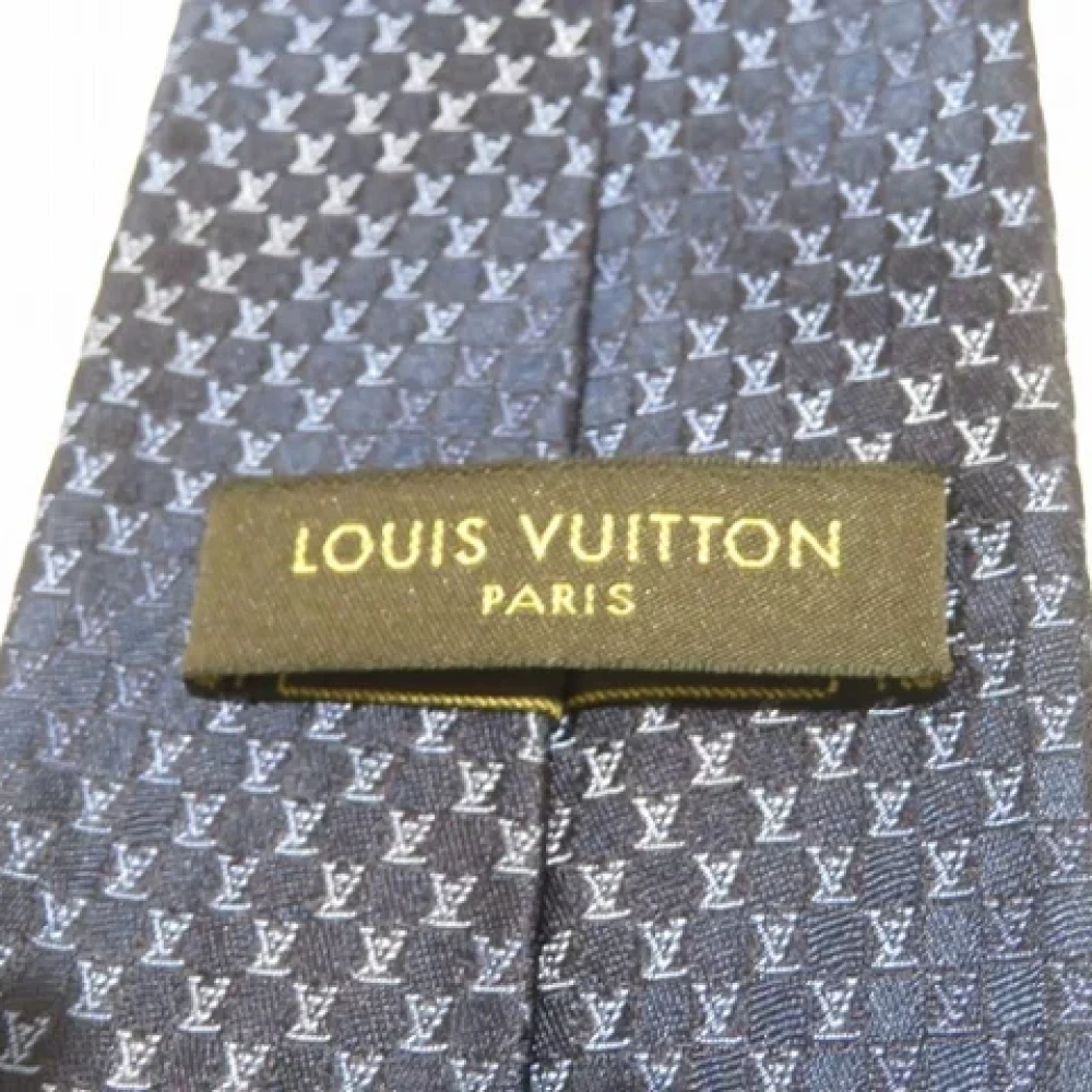 Louis Vuitton Vintage Pre-owned Silk home-office Blue Heren
