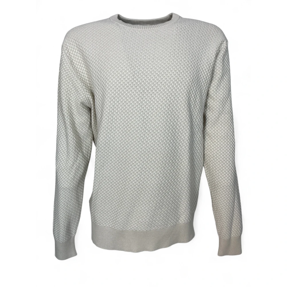 Calvin Klein Men's Gray Two Tone Honeycomb Mw Sweater Pullover