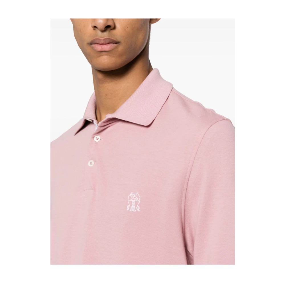 BRUNELLO CUCINELLI T-Shirts Pink Heren