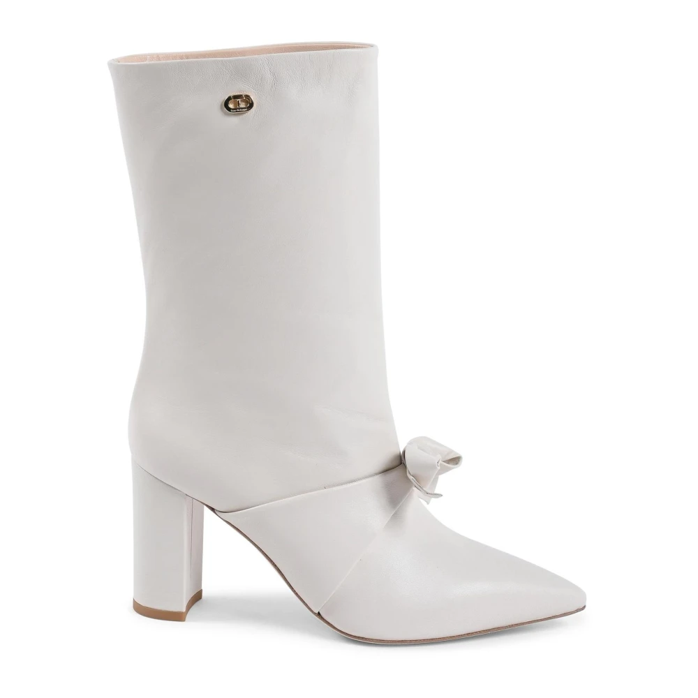 Dee Ocleppo Stilig Bow Boot med Guld Detalj Beige, Dam