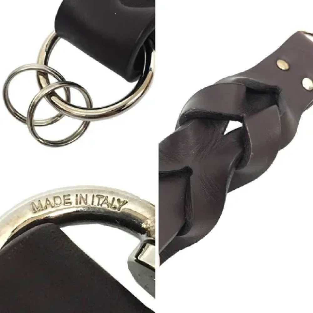 Bottega Veneta Vintage Pre-owned Leather key-holders Brown Dames