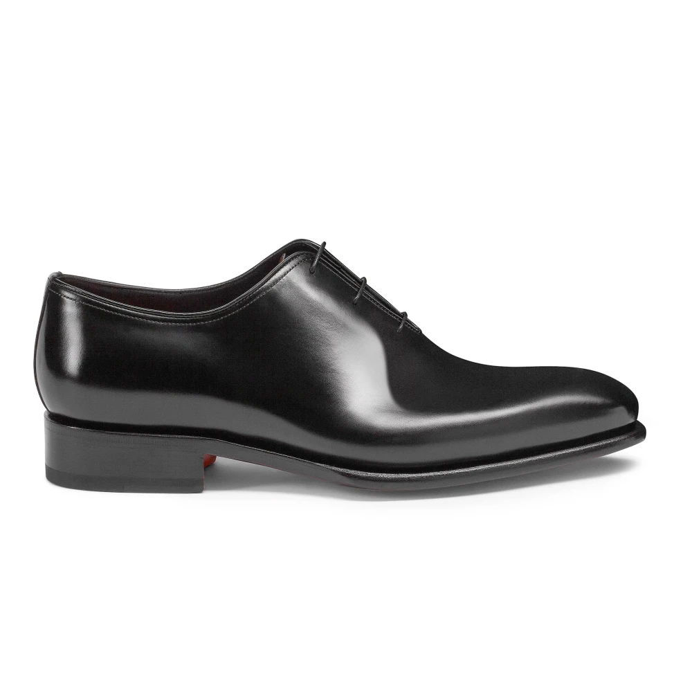 Santoni Gepolijste Leren Oxford Schoenen