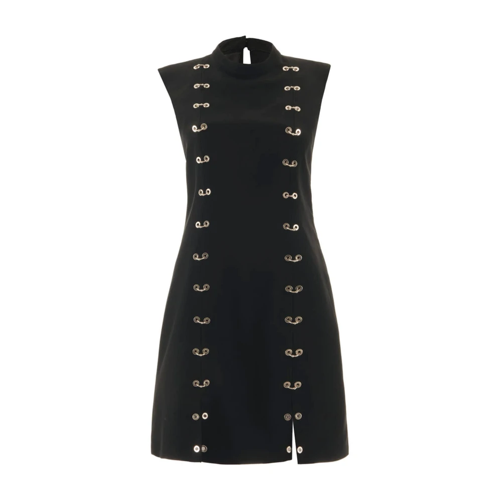 John Richmond Mouwloze jurk met split Black Dames