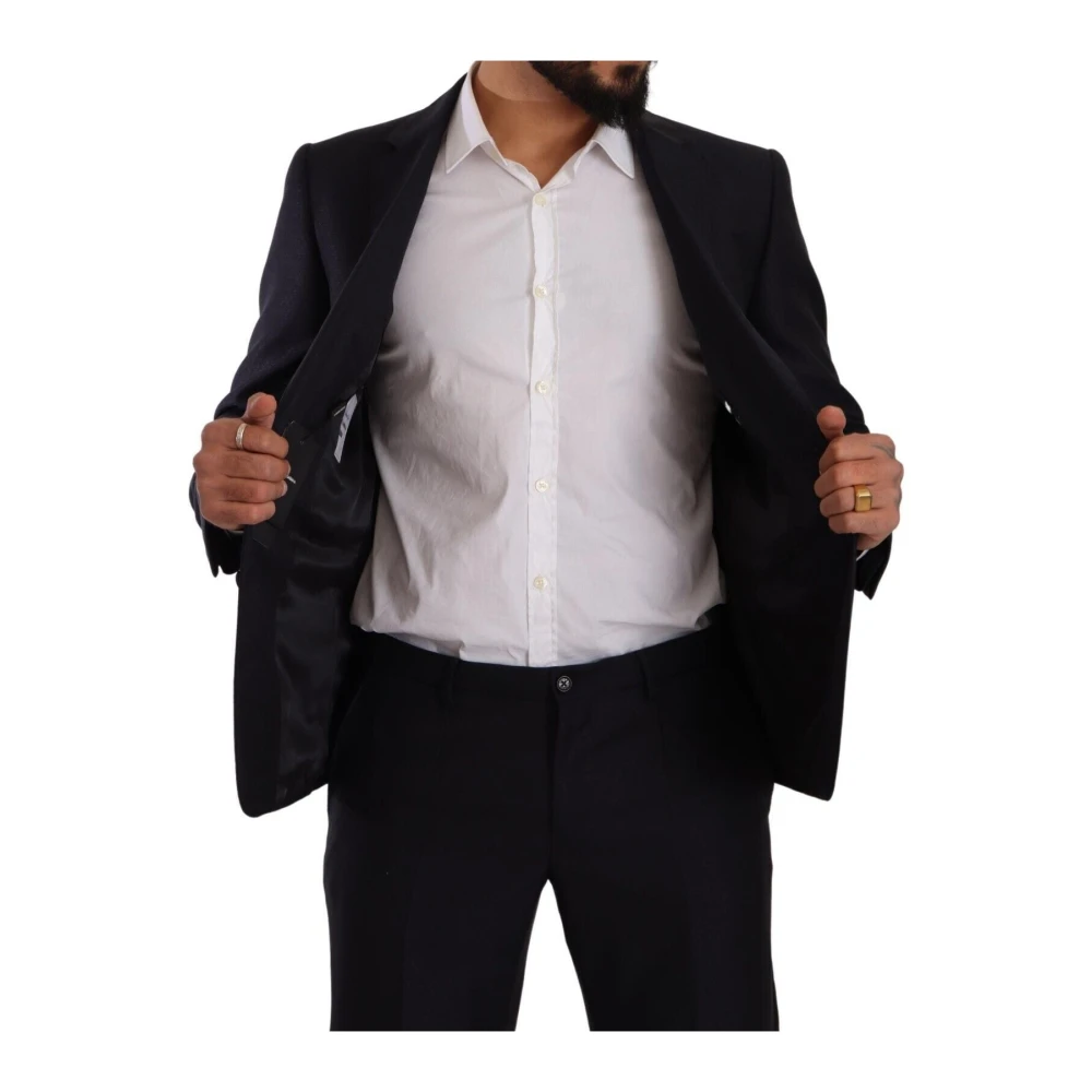 Dolce & Gabbana Single Breasted Suits Blue Heren