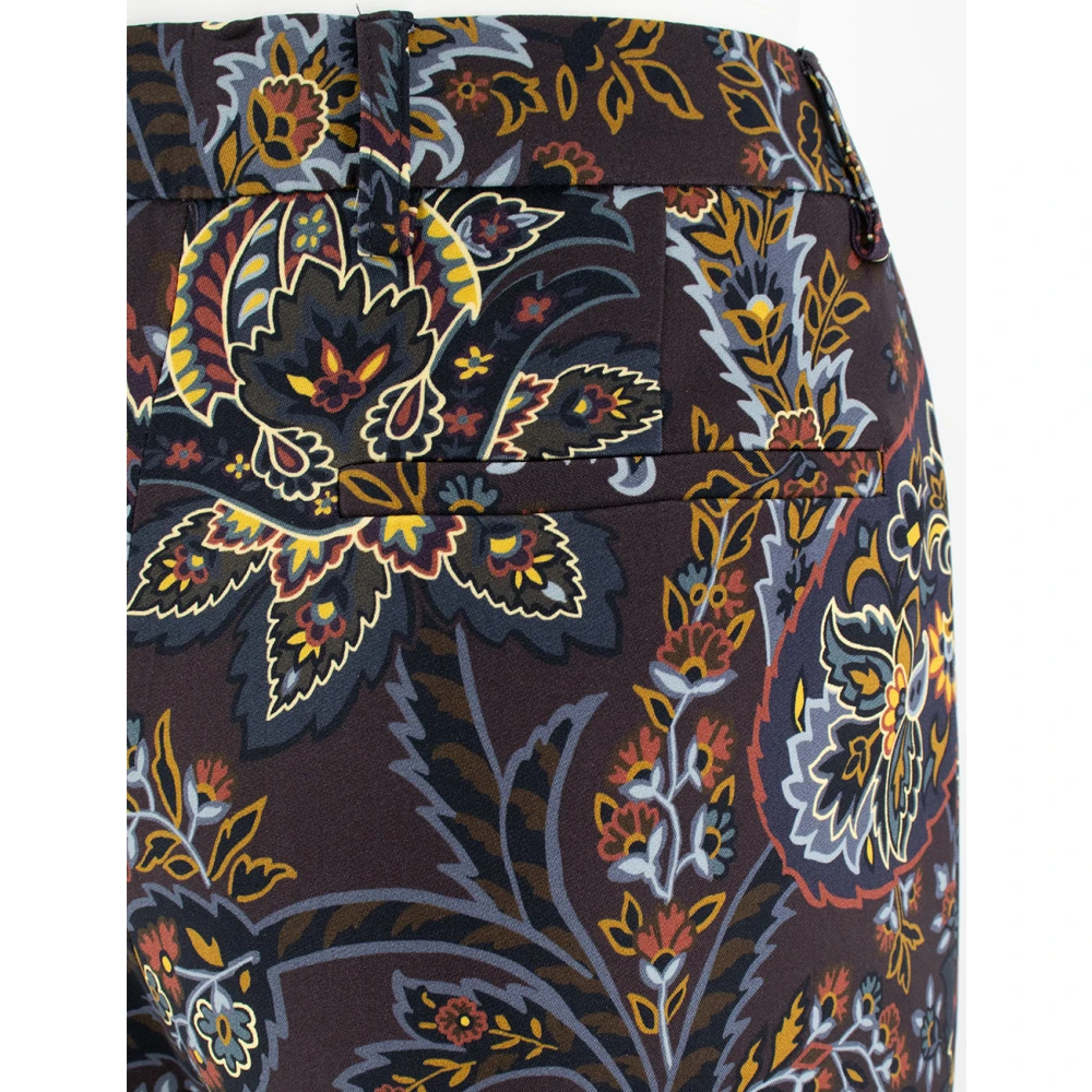 ETRO Bloemen Paisley Flare Broek Multicolor Dames