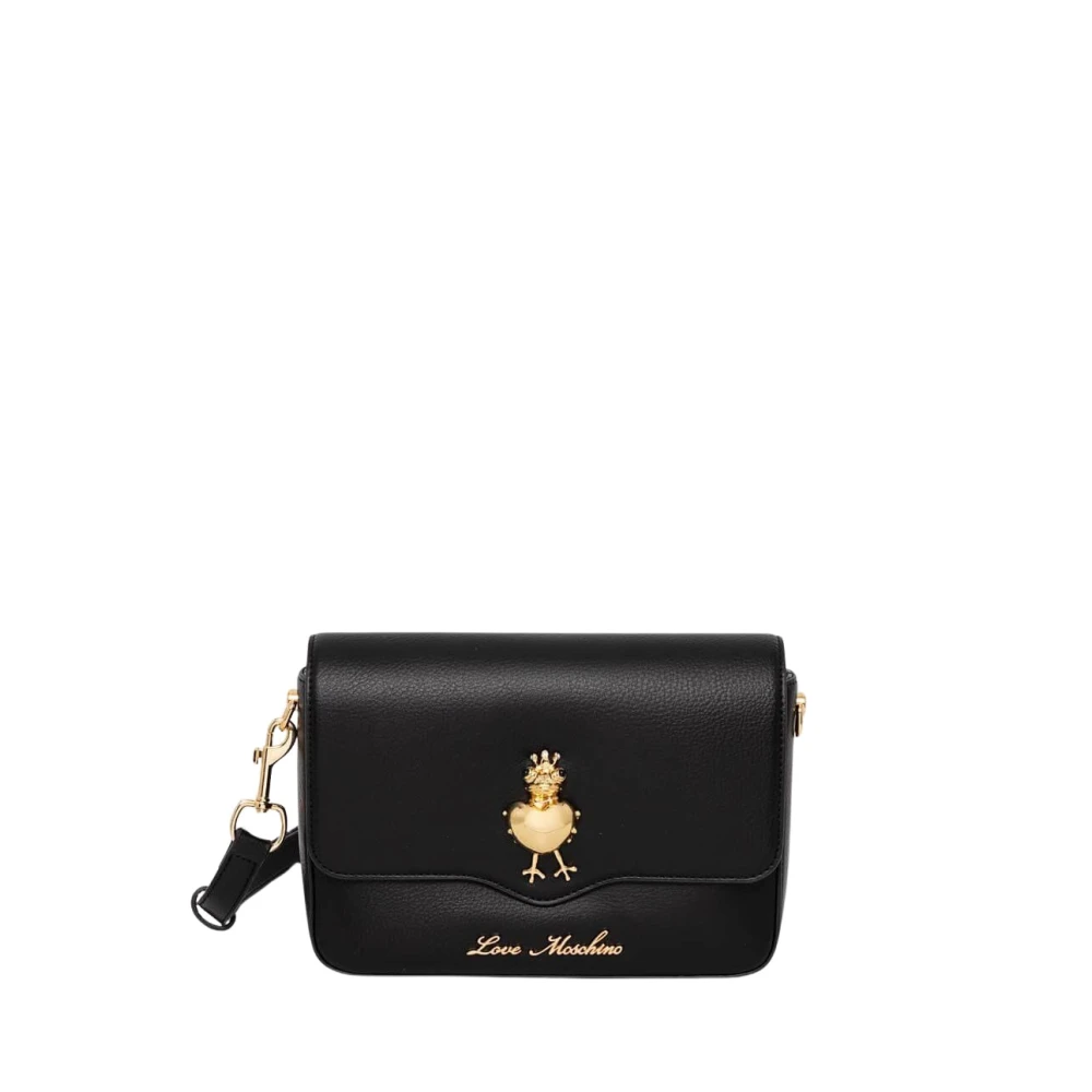 Love Moschino Zwarte Kikker Schoudertas Black Dames