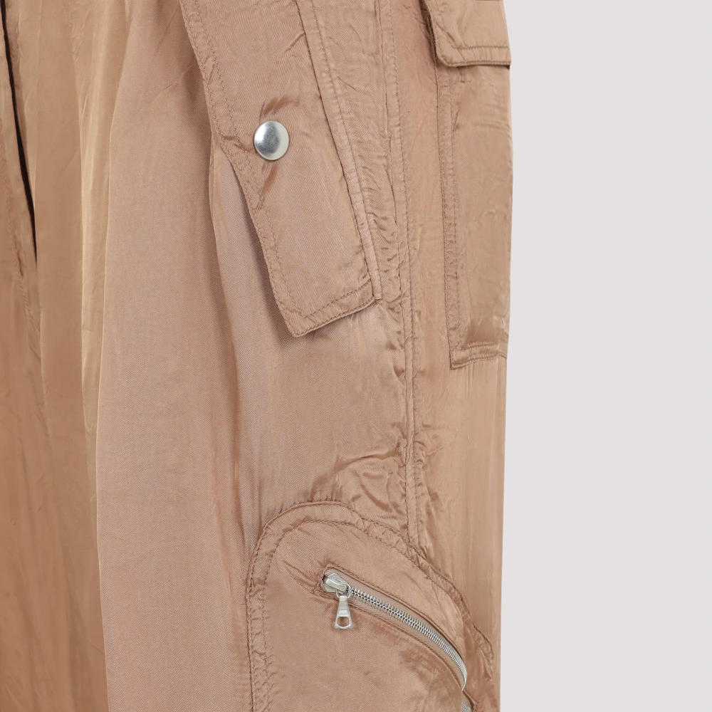Dries Van Noten Gestreepte Casual Broek Brown Dames