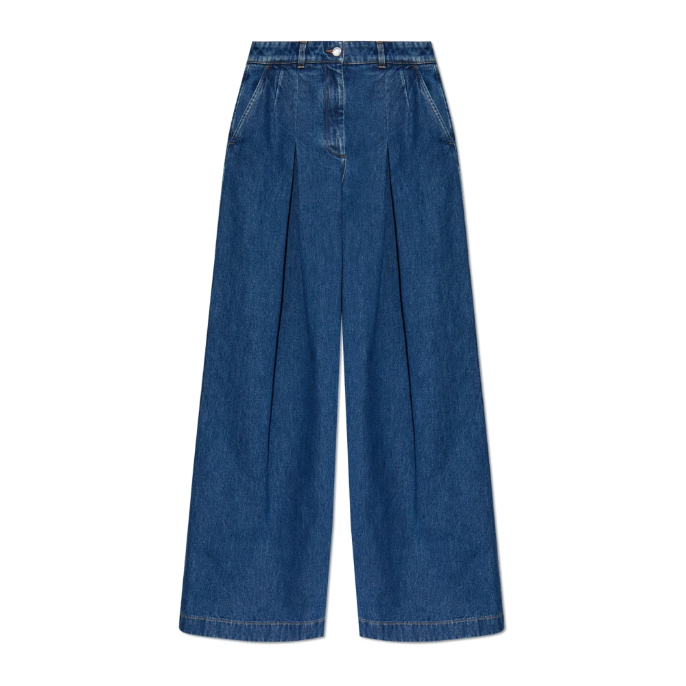 Dolce & Gabbana Blue Wide Jeans, Female, M, Wide-Leg Jeans