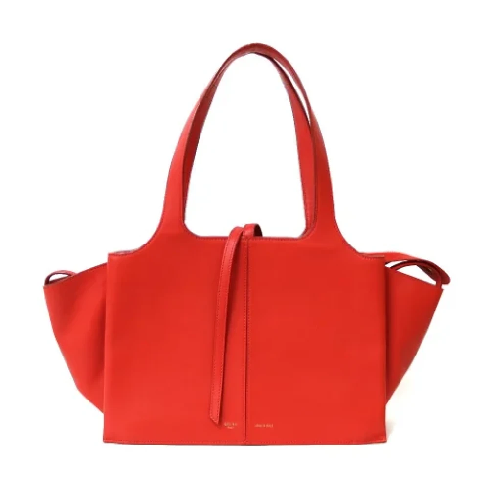 Celine Vintage Pre-owned Leather celine-bags Red Dames
