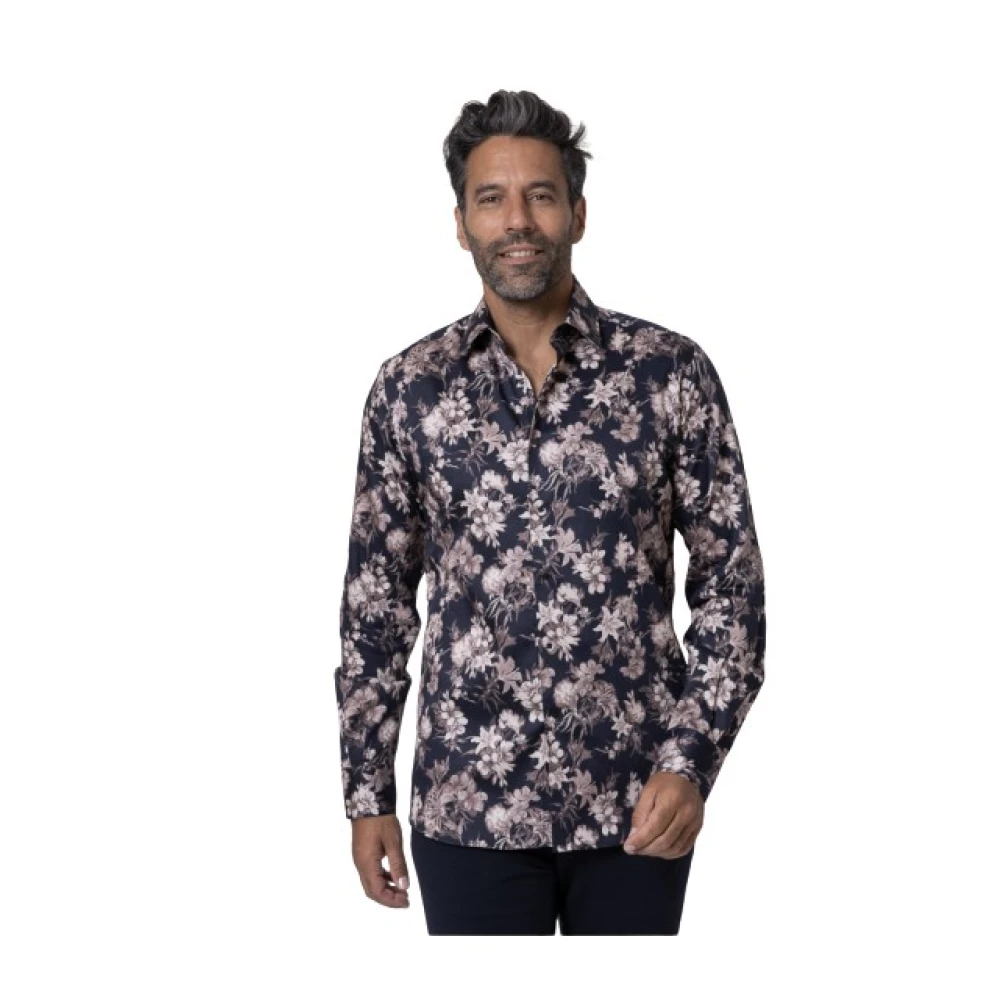 Karl Lagerfeld Hombre Beige Camisa Con Estampado Floral