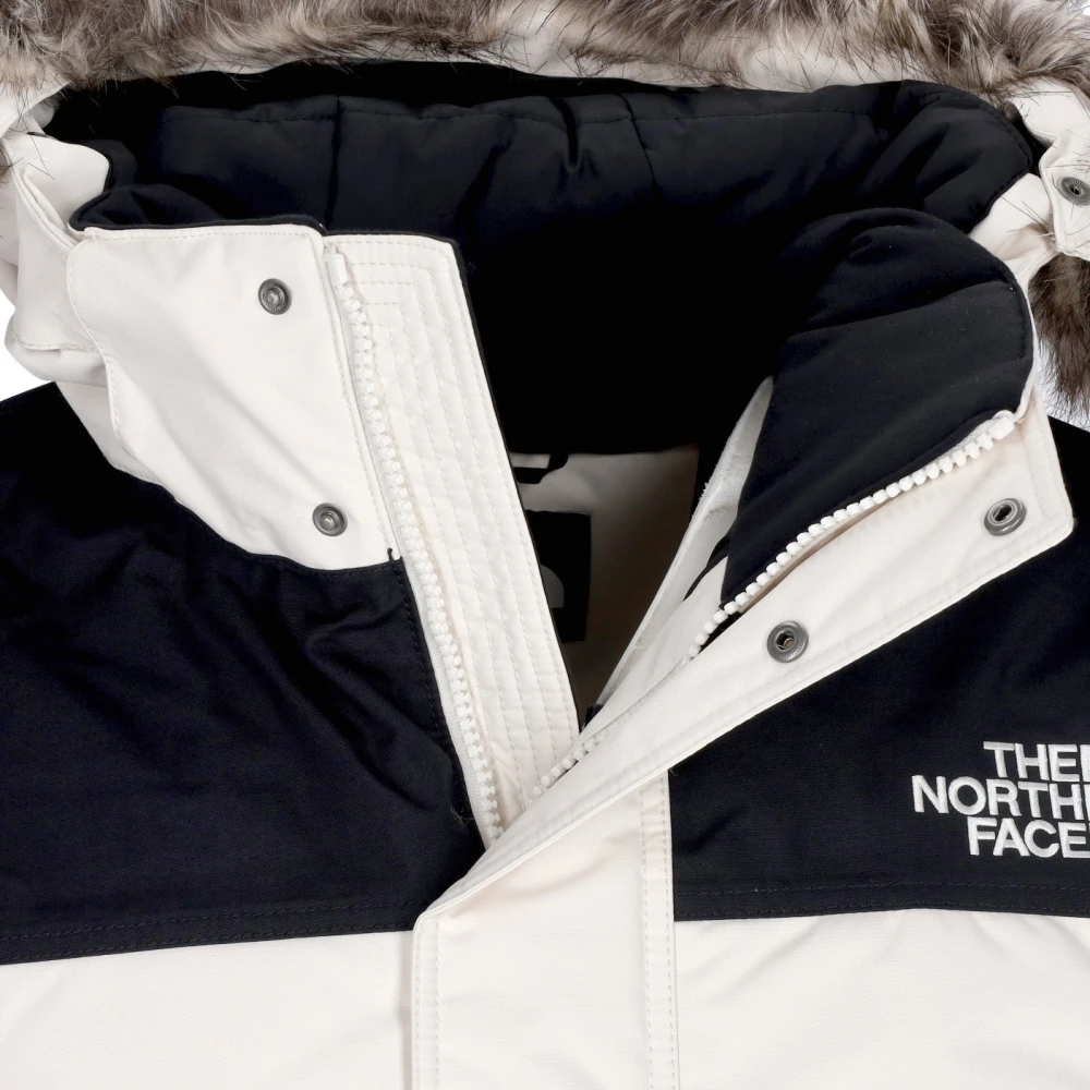 The North Face Gardenia White Black Lange Donsjas White Heren