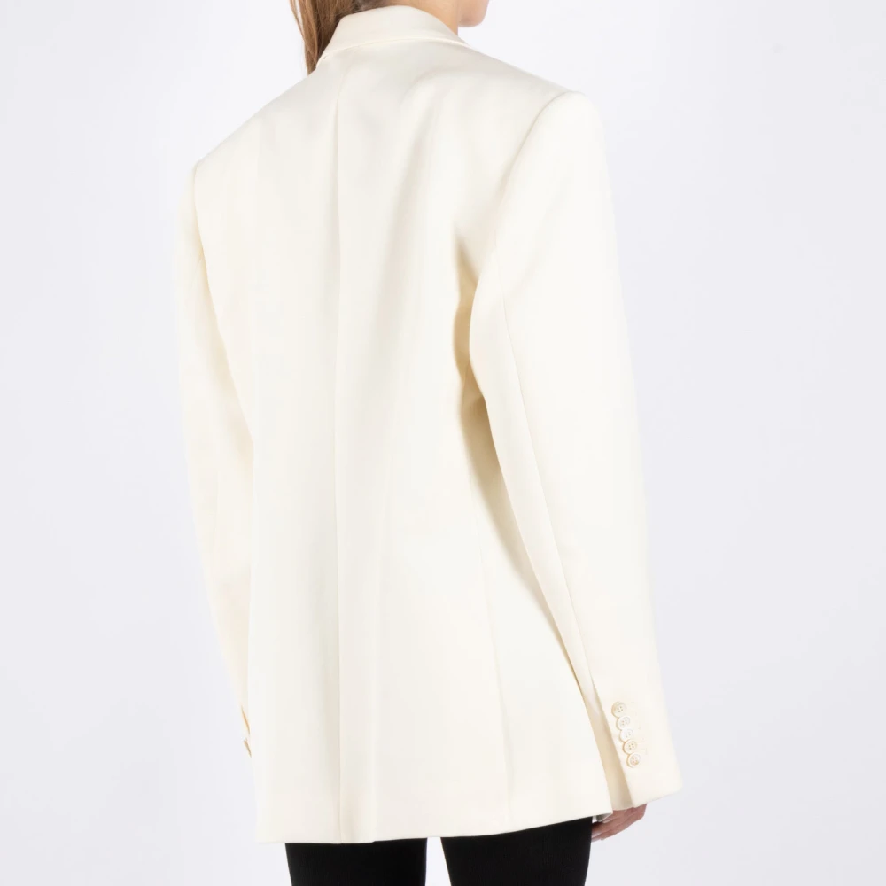 Wardrobe.nyc Witte Wollen Blazer White Dames