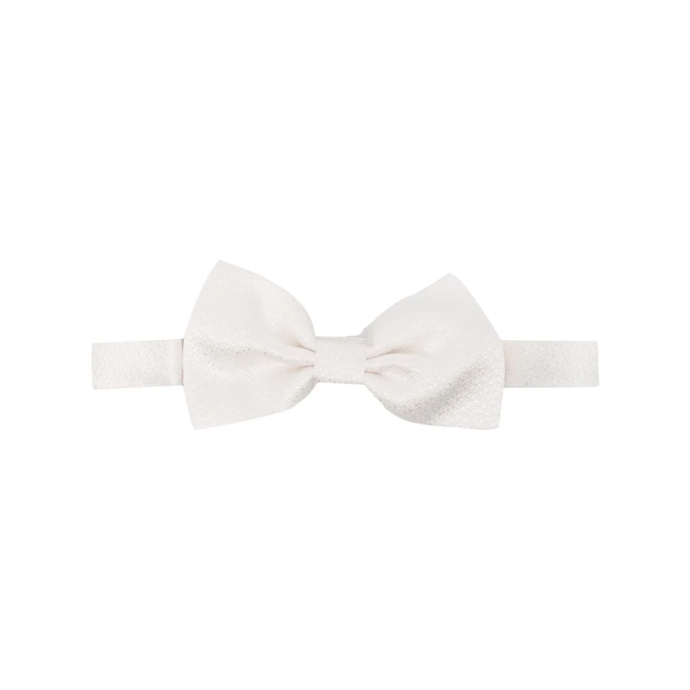 Tagliatore 0205 Stropdassen Wit White Heren