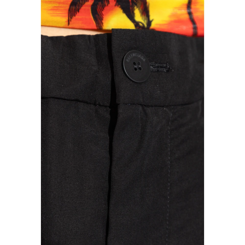 Balenciaga Oversized Broek Black Dames