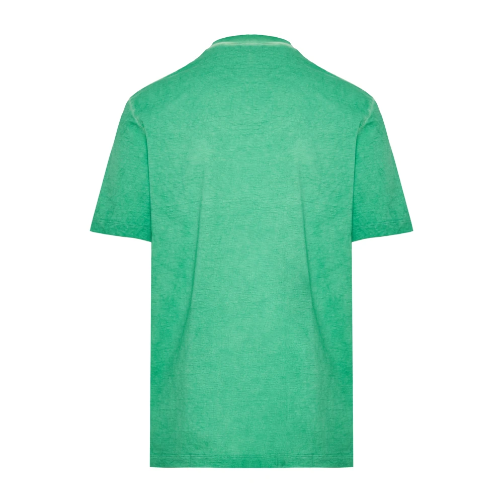Dsquared2 Katoenen T-shirt Made in Italy Green Heren