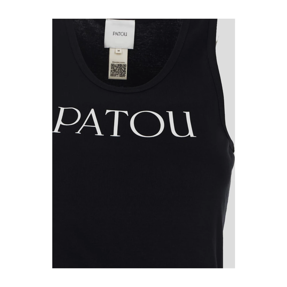Patou Katoenen Tank Top Black Dames