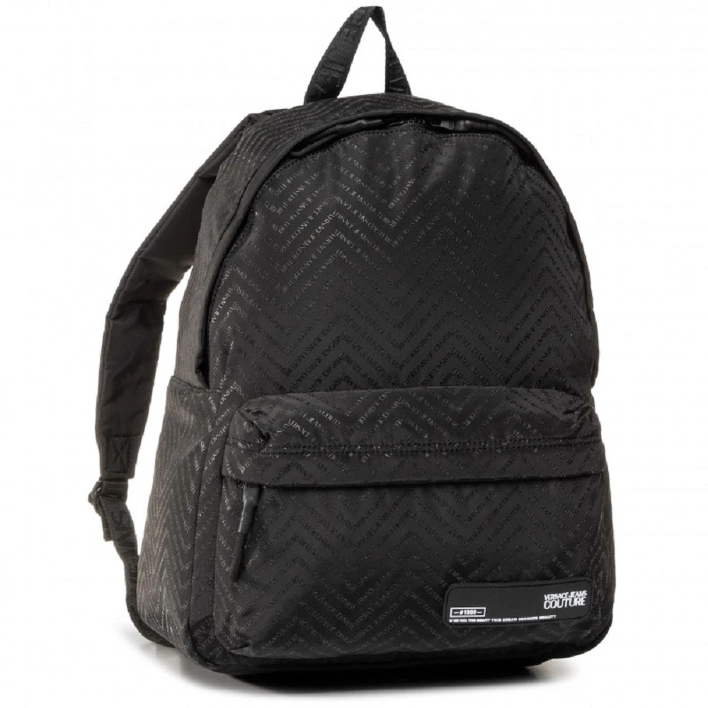 Versace Jeans Couture Stijlvolle Rugzak voor Dagelijks Gebruik Black Heren